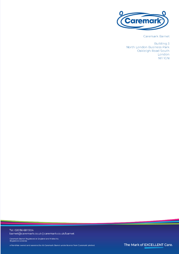 A Caremark letterhead, built in RightMarket