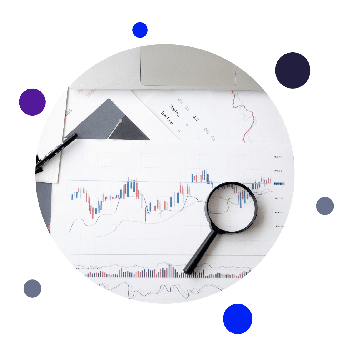 Image of a graph laid out on a desk